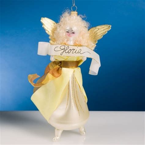 The Cottage Shop De Carlini Gloria Angel Christmas Ornament