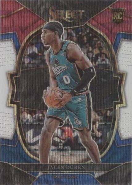 2022 23 Panini Select Concourse Tri Color Prizm 98 Jalen Duren RC