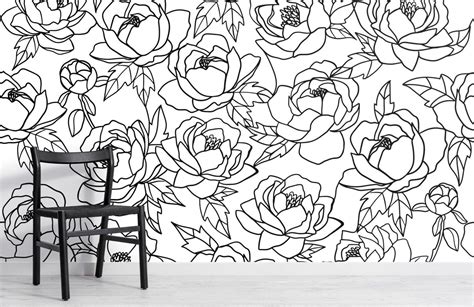 Black White Floral Wallpapers - Top Free Black White Floral Backgrounds ...