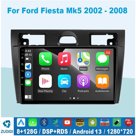 Android 13 For Ford Fiesta Mk VI 5 Mk5 2002 2008 2din Car Radio Player