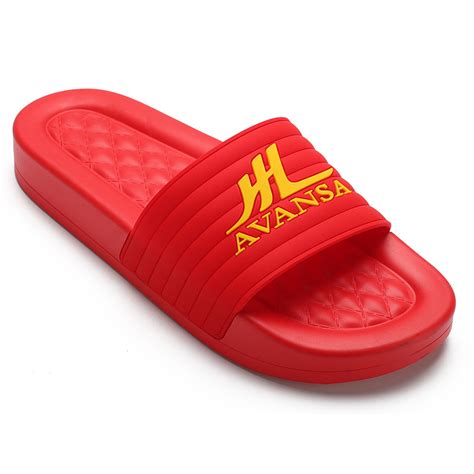 Henghao Slides Sandals Beach Indoor Custom Logo Slippers Printed Up Pvc Anti Slip Unisex Slides