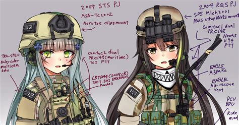 ドールズフロントライン Hk416andm4a1 Pj ぺけすけ＠お仕事募集中のイラスト Pixiv