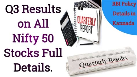 Quarterly Q Results Nifty Stocks Details In Rbi Monetary