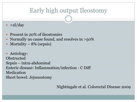 Ppt High Output Stoma Powerpoint Presentation Id 5027296