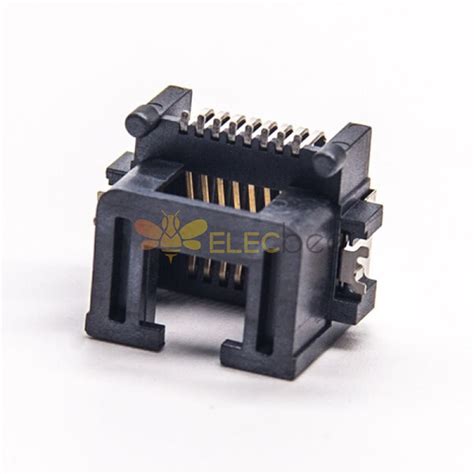 Rj45 8p8c Modular Connector Single Port Smt 90 Degree Unshielded Jack 20pcs