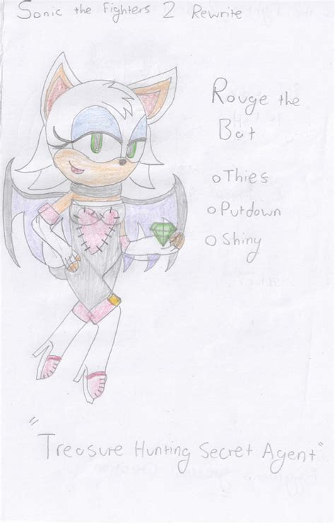 Sonic The Fighters 2 Rewrite Rouge The Bat By Masterperrymartin On