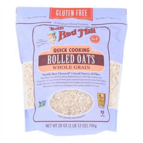 Bob's Red Mill - Quick Cooking Rolled Oats - Gluten Free - Case of 4-28 oz., 4 Pack/28 Ounce ...