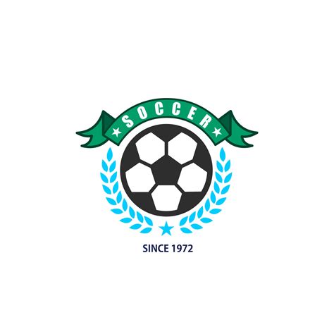 Ilustra O Em Vetor Design De Logotipo De Emblema De Time De Futebol