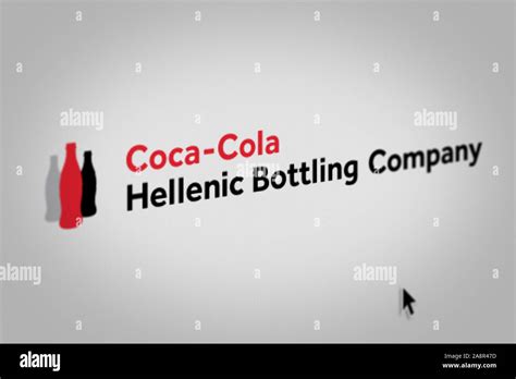 Logo of the public company Coca-Cola HBC displayed on a computer screen ...