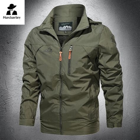 Homens Ao Ar Livre Capuz Windproof Jacket Casaco Militar T Tico