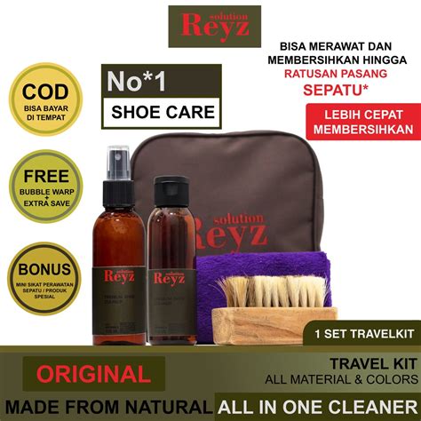 Jual Reyz Solution Shoes Cleaner Pembersih Sepatu Paket Cuci Sepatu