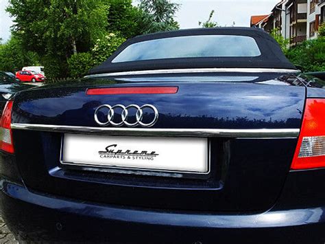 für AUDI A4 Cabriolet B6 B7 8H 3M Chrom Zierleiste Heckleiste Typ II