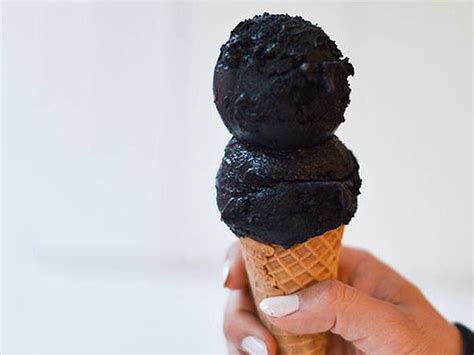 Morgensterns In New York Serves Black Ice Cream Made With Coconut Ash