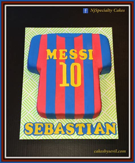 Cakes By Sevil — Messi Soccer Shirt Cake