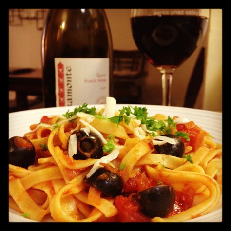 The Lush Chef Pasta Puttanesca With Red Wine