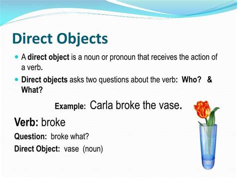 Sentence With Direct Object