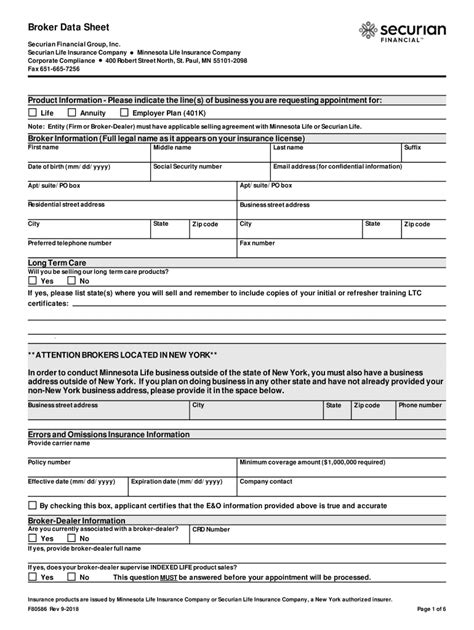 Securian Life Insurance Company F80586 2019 2022 Fill And Sign