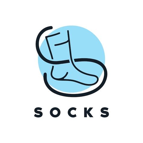 Premium Vector Socks Logo Design Flat Minimal Concept For Fashion And