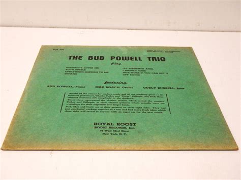 Yahoo The Bud Powell Trio Royal Roost