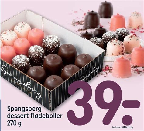 Spangsberg dessert flødeboller tilbud hos Rema 1000