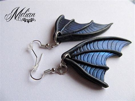 Dragon Wing Earrings Dragon Wing Bat Wing Bat Wing | Etsy