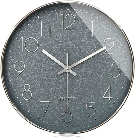 Amazon Westzytturm 12 Inch Modern Wall Clock Silent Non Ticking