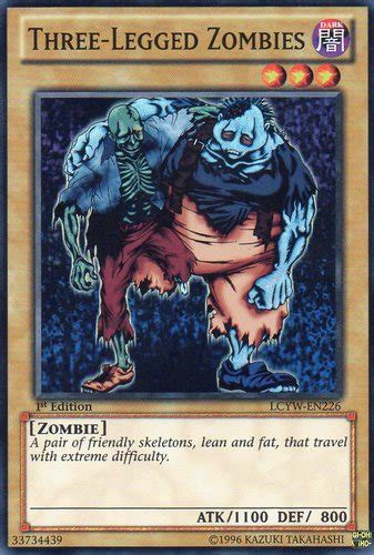 Three Legged Zombies Yu Gi Oh Its Time To Duel