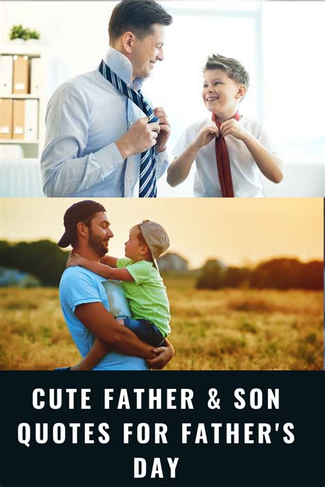 Cute Father and Son Quotes and Saying 2019 | Father son quotes, Happy ...