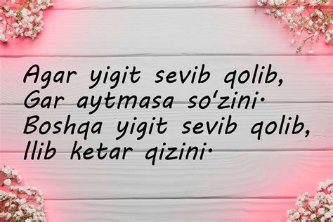 Sevgi haqida qisqa sherlar - HAQIDA