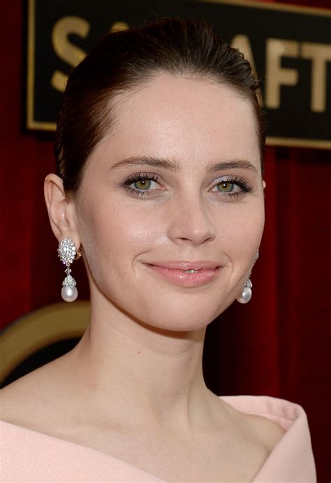 FELICITY JONES at 2015 Screen Actor Guild Awards in Los Angeles ...