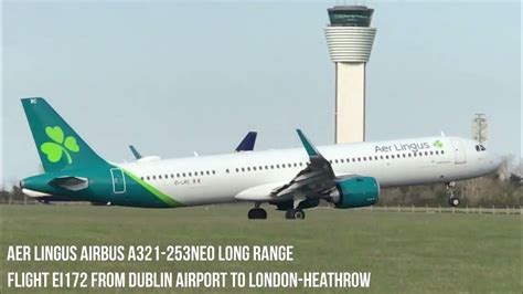 Aer Lingus Airbus A321neo Long Range Aircraft Take Off From Runway 10