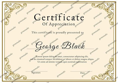 Certificate of Appreciation Template, Employee, Volunteer Appreciation ...