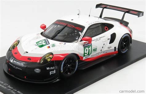 SPARK MODEL 18S329 Scale 1 18 PORSCHE 911 991 RSR TEAM PORSCHE GT N