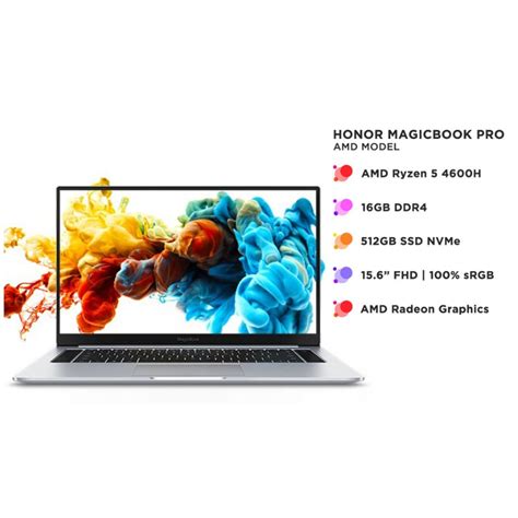 Honor Magicbook Pro Laptop Amd Ryzen H Gb Gb