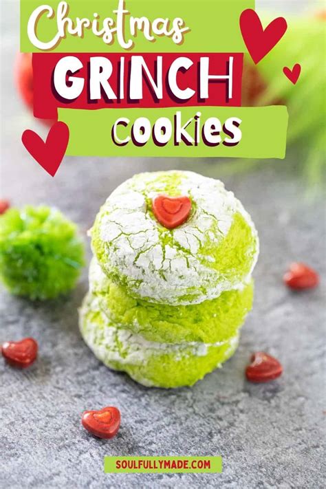 Grinch Cookies Recipe - Soulfully Made