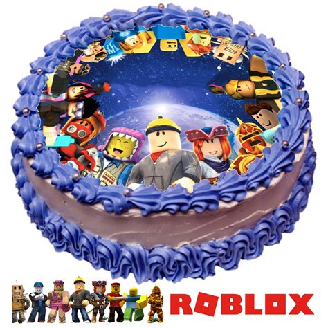 Opłatek Na Tort Roblox Z NAPISEM Duży do 29 cm 12931426640 Allegro pl