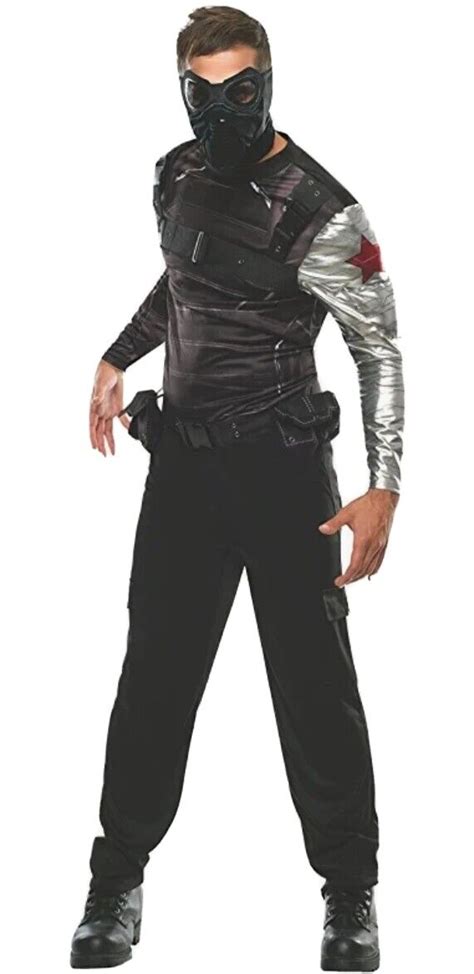 Winter Soldier Costume Adult Halloween Fancy Dress - Gem