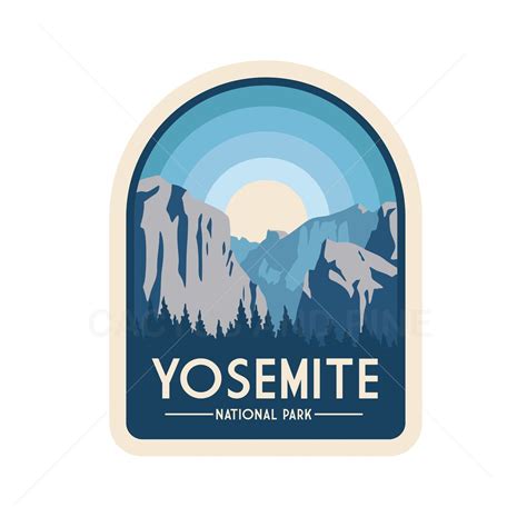 Yosemite National Park Badge PNG Yosemite Digital - Etsy