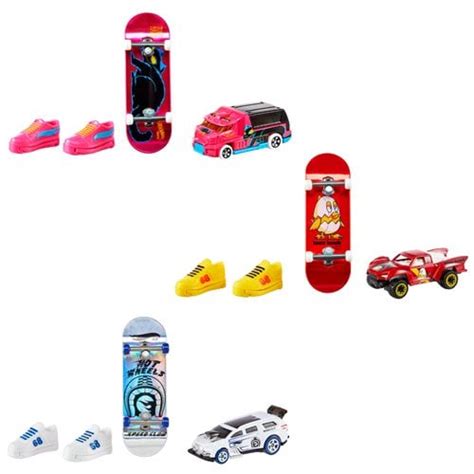 Hot Wheels Skate Collector Fingerboard And Vehicle Pack Case Of 10