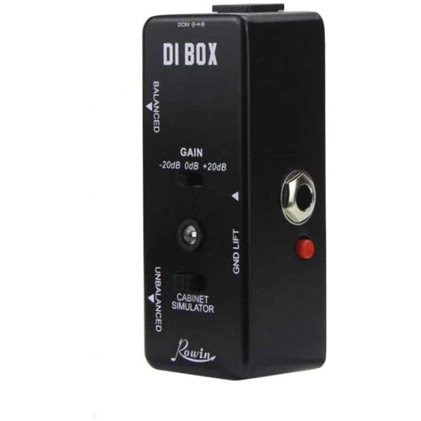 Rowin Di Box Lef Pedal Smart Direct Input Box With Ultra Cabinet