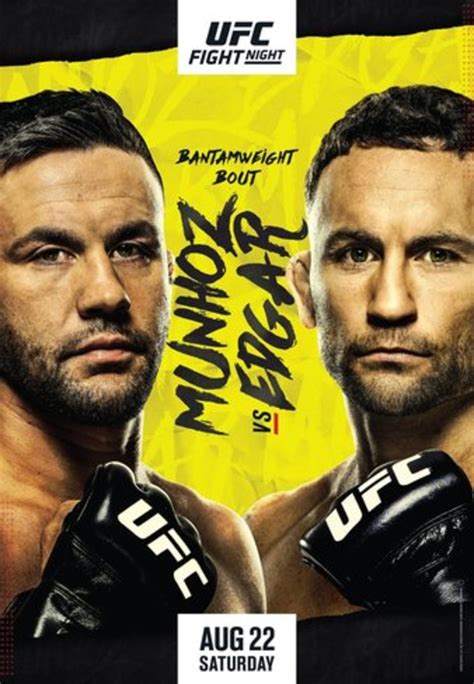 UFC On ESPN 15 Munhoz Vs Edgar Fight Card MMAWeekly UFC And