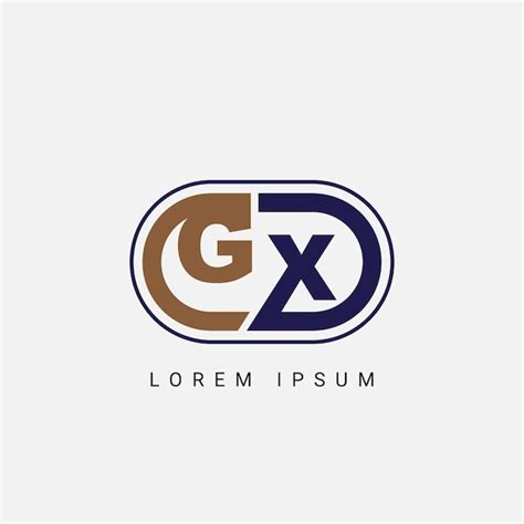 Premium Vector Gx Or Xg Letter Initial Logo Design Vector Template