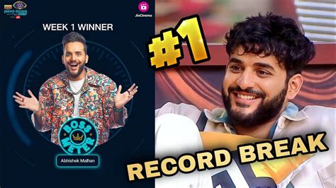 Bigg Boss 17 Abhishek Malhan Become No1 Contestant Of The Week Fukra