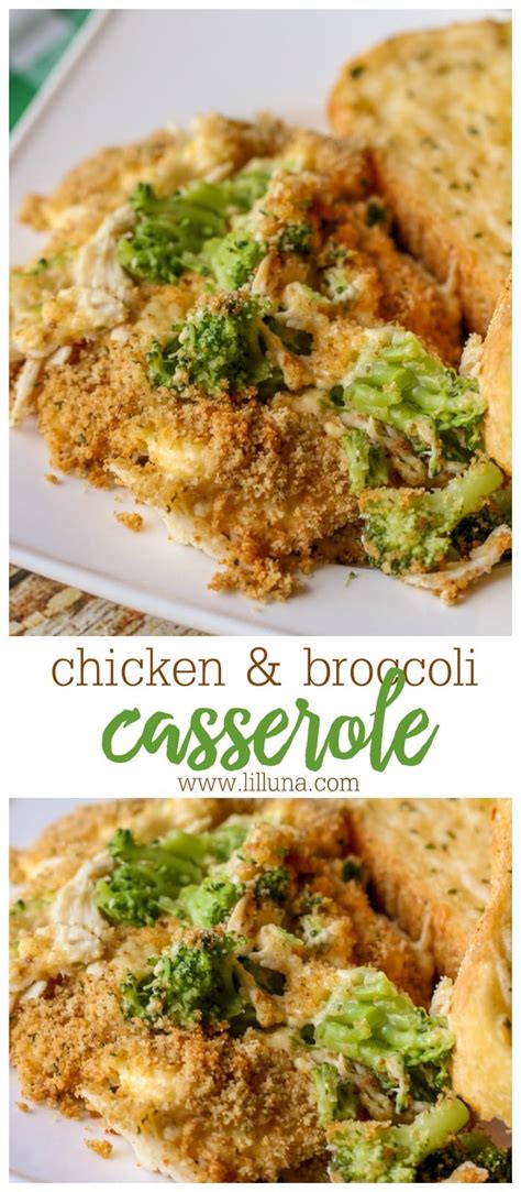 Cheesy Chicken Broccoli Casserole Recipe | Lil' Luna