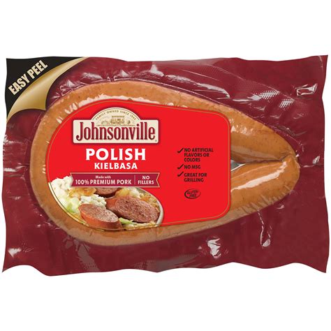 Johnsonville Polish Kielbasa Smoked Rope Sausage 13 5 Oz Walmart