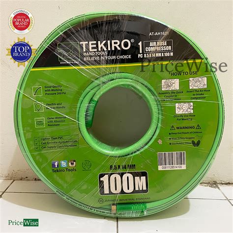 Jual Selang Angin Kompressor 8 5 X 14 Mm X 100 M Tekiro Air Hose