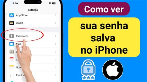 Como Ver Sua Senha Salva No Iphone Como Ver A Senha Salva Do Iphone