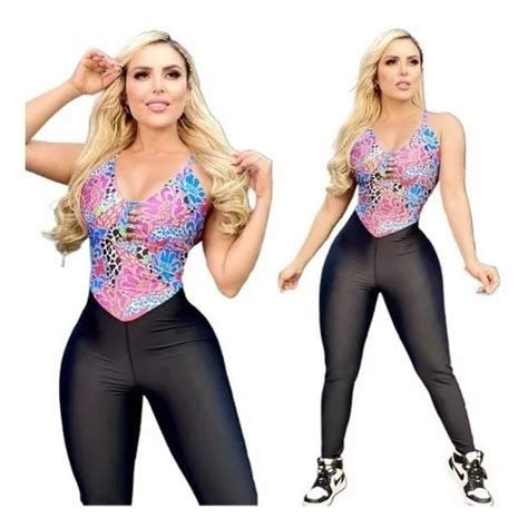 Enterizo Bicolor Deportivo Strech Push Up Precioso Y Fresco Envío gratis