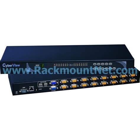 1U KVM Swtich, 16 port IP, w/16pcs CE-6 KVM Cable, 2 Consoles ...