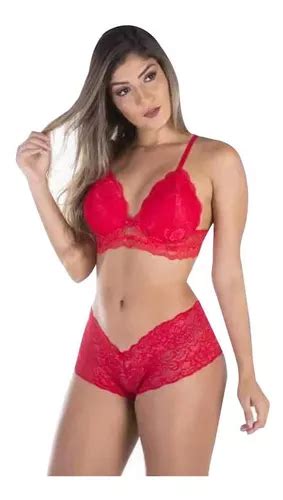 Lingerie Sexy Renda Conjunto Romance Sensual Completa Mercadolivre